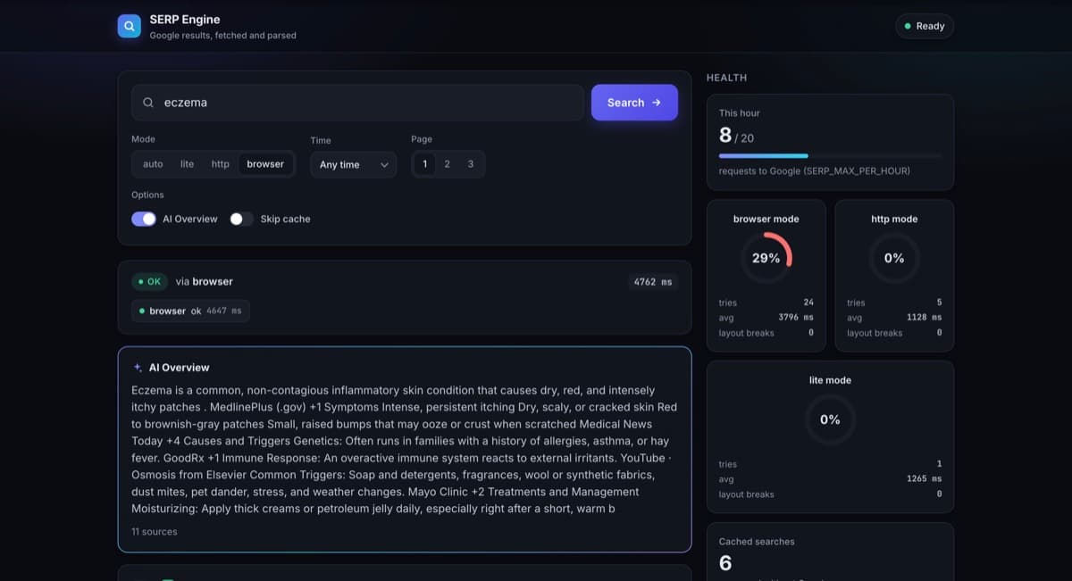 SERP Engine screenshot 1